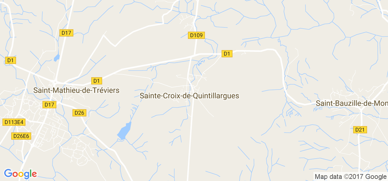 map de la ville de Sainte-Croix-de-Quintillargues