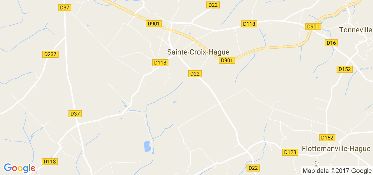 map de la ville de Sainte-Croix-Hague