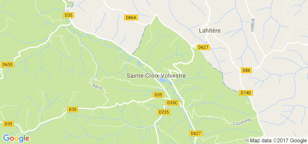 map de la ville de Sainte-Croix-Volvestre