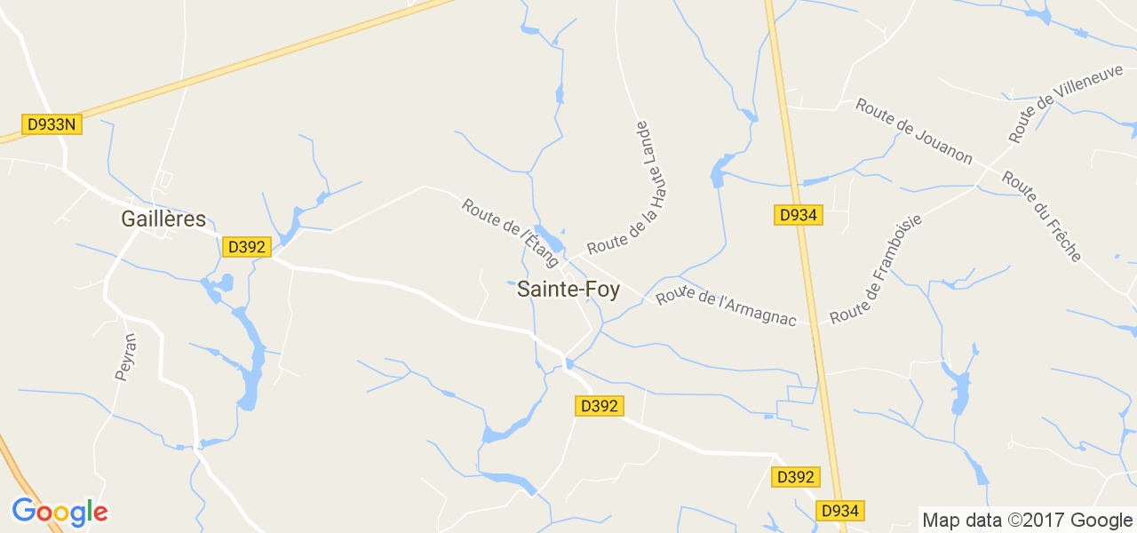 map de la ville de Sainte-Foy