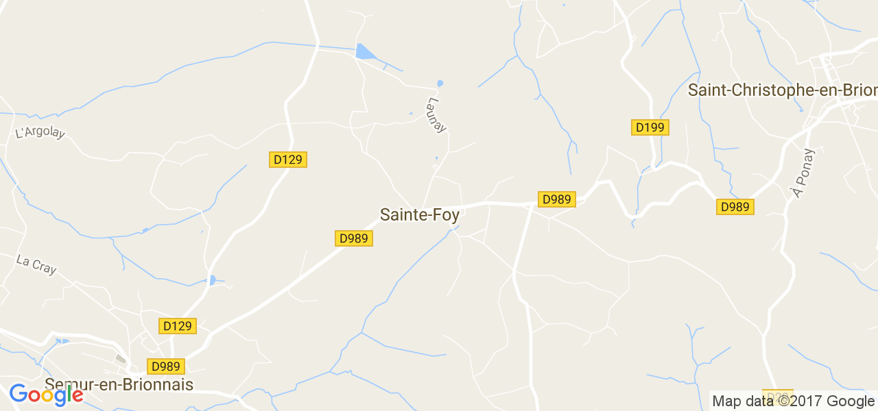 map de la ville de Sainte-Foy