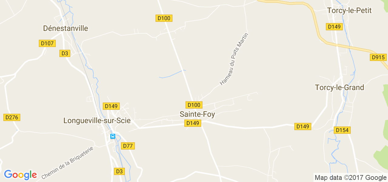 map de la ville de Sainte-Foy
