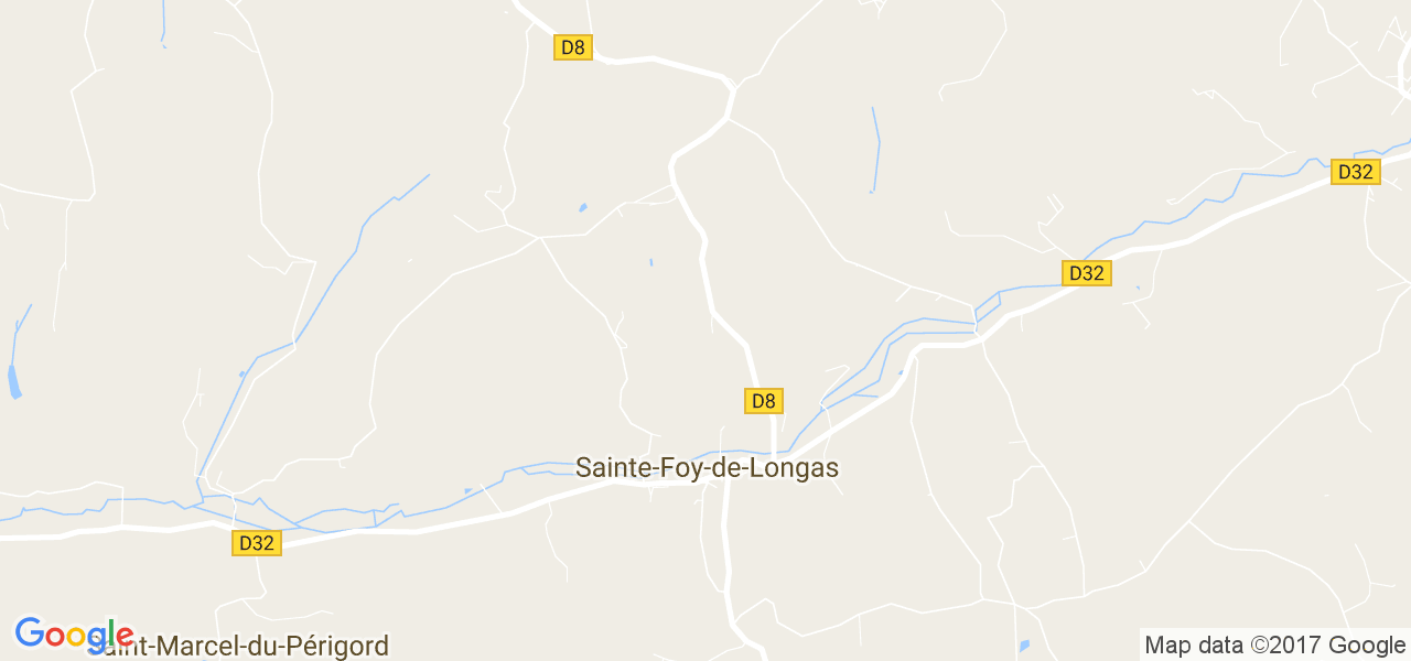 map de la ville de Sainte-Foy-de-Longas