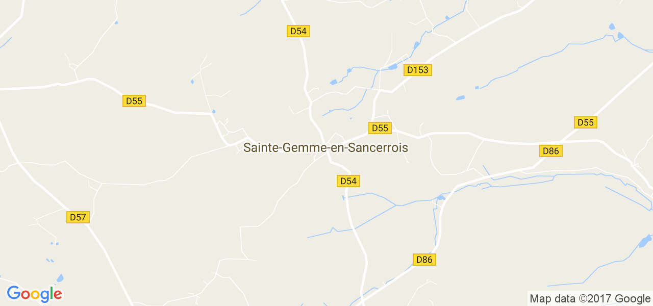 map de la ville de Sainte-Gemme-en-Sancerrois