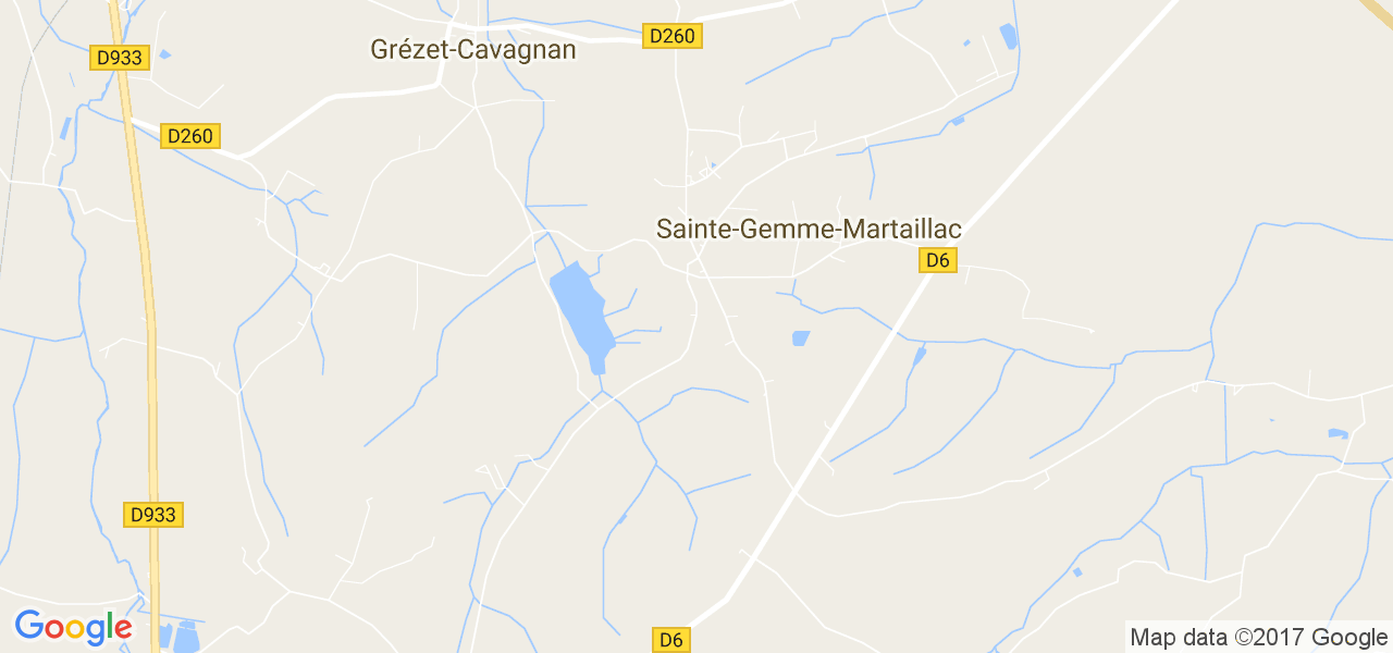 map de la ville de Sainte-Gemme-Martaillac