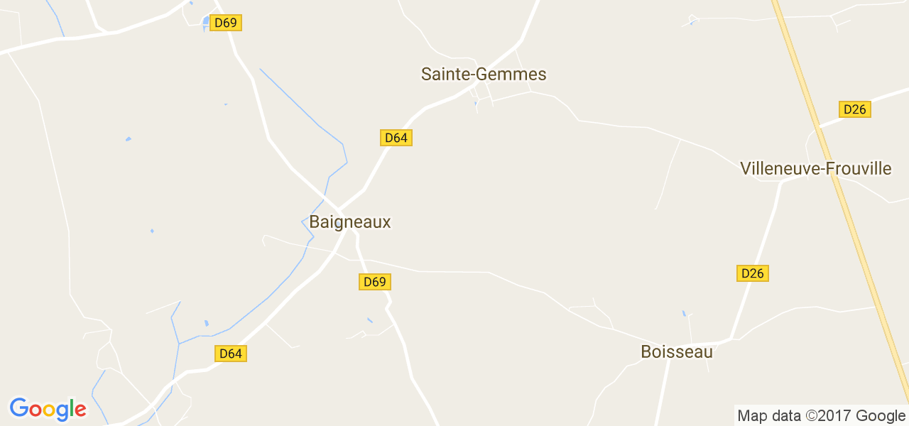 map de la ville de Sainte-Gemmes