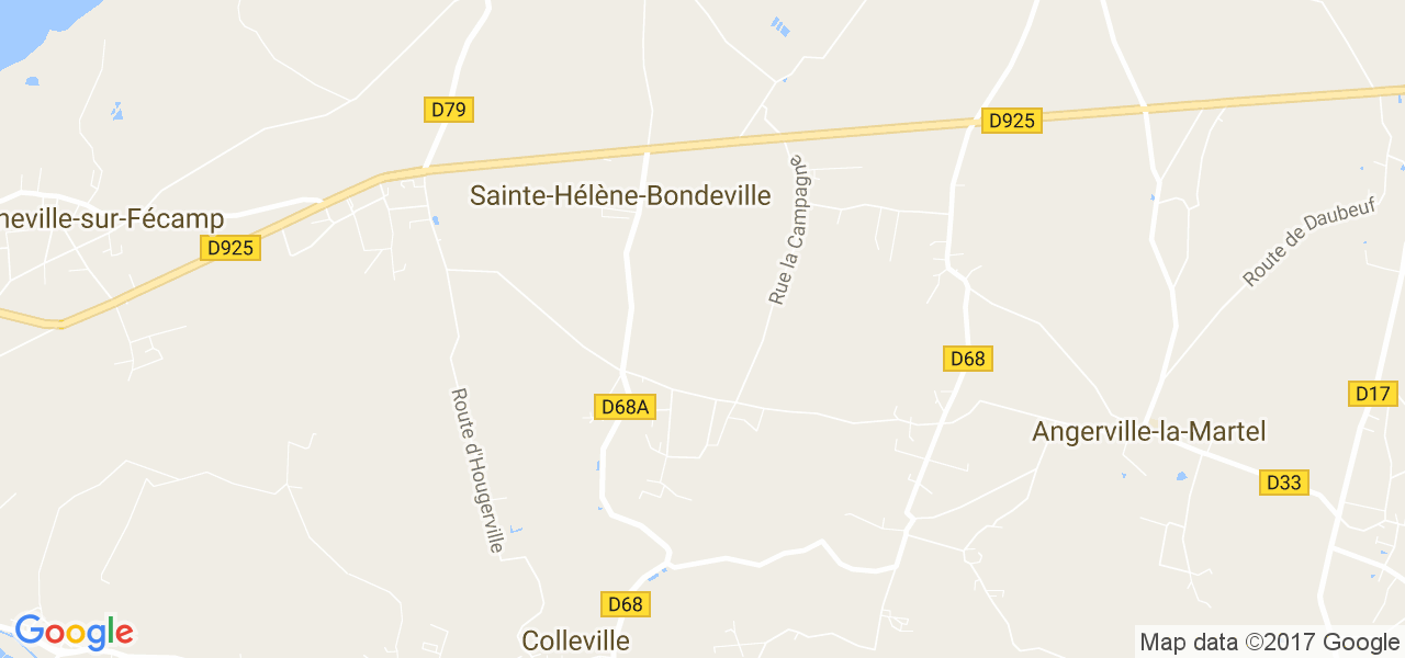 map de la ville de Sainte-Hélène-Bondeville