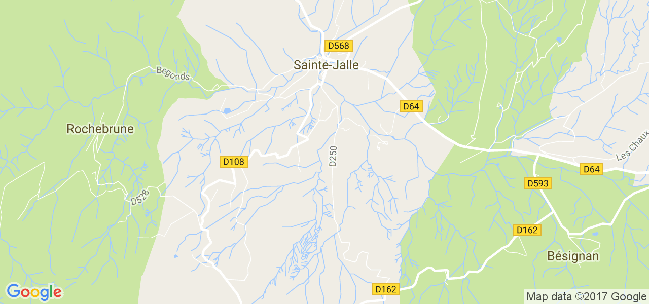 map de la ville de Sainte-Jalle