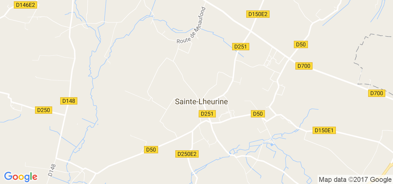 map de la ville de Sainte-Lheurine