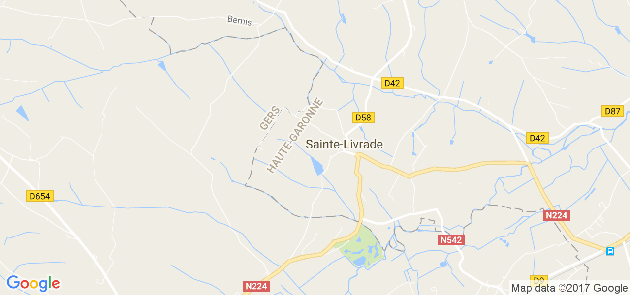 map de la ville de Sainte-Livrade