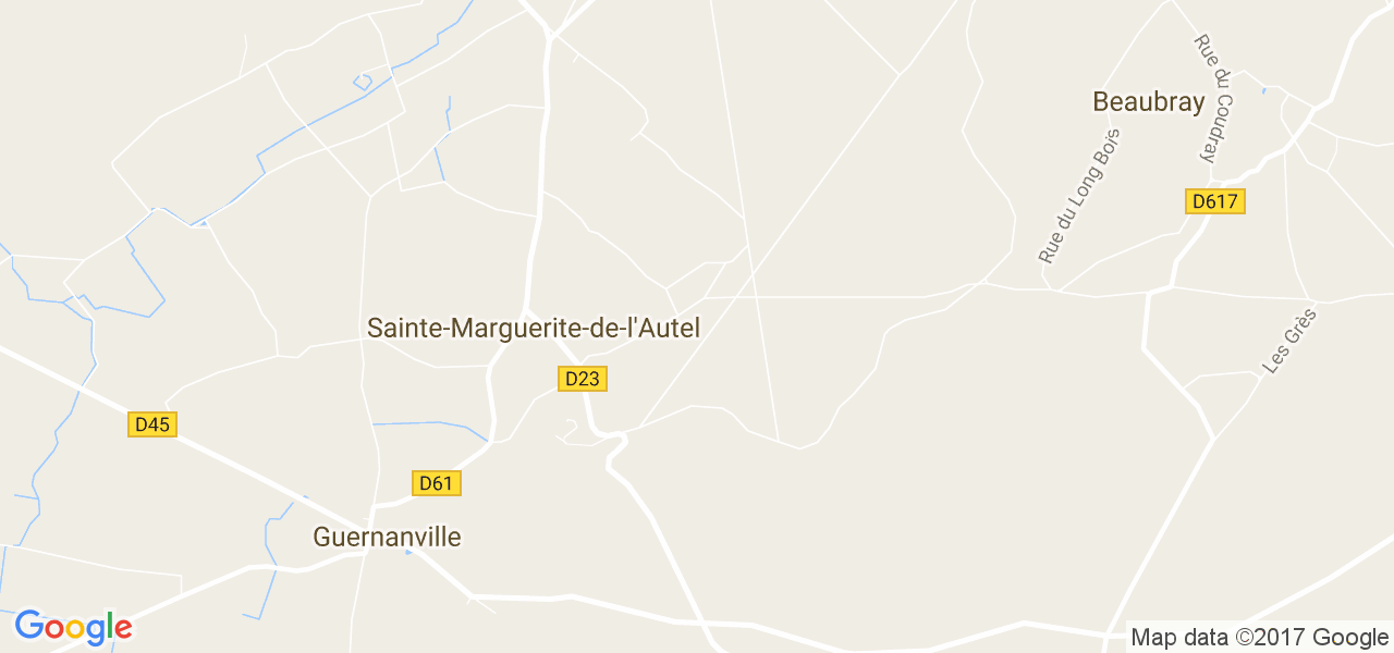 map de la ville de Sainte-Marguerite-de-l'Autel