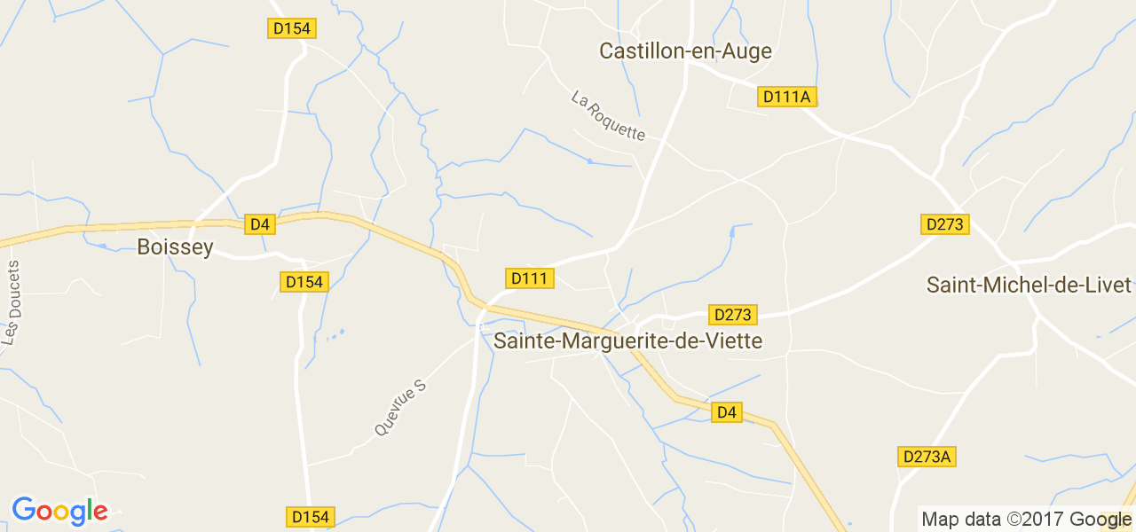 map de la ville de Sainte-Marguerite-de-Viette