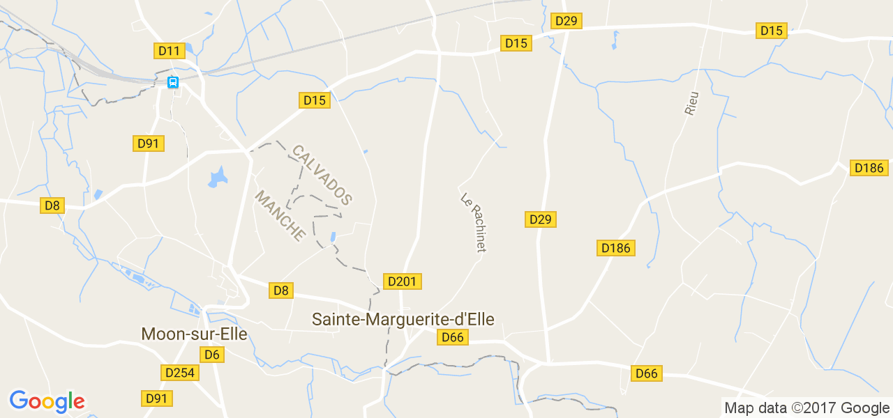 map de la ville de Sainte-Marguerite-d'Elle