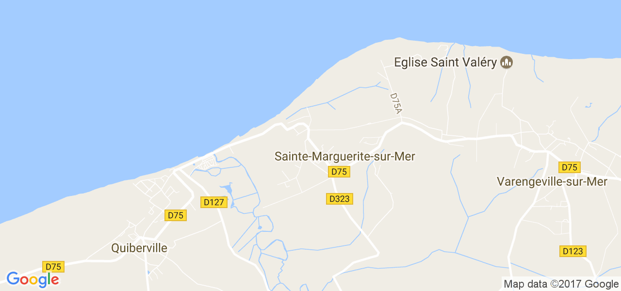 map de la ville de Sainte-Marguerite-sur-Mer