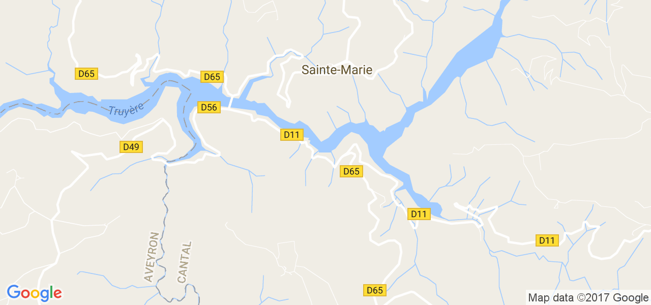 map de la ville de Sainte-Marie