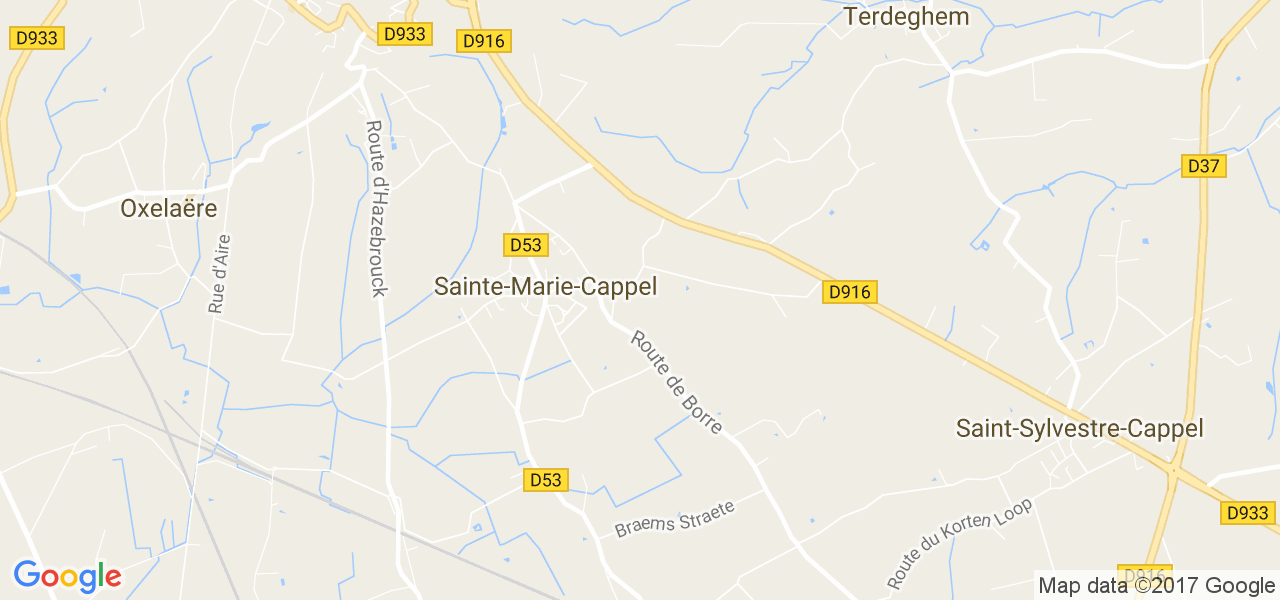 map de la ville de Sainte-Marie-Cappel