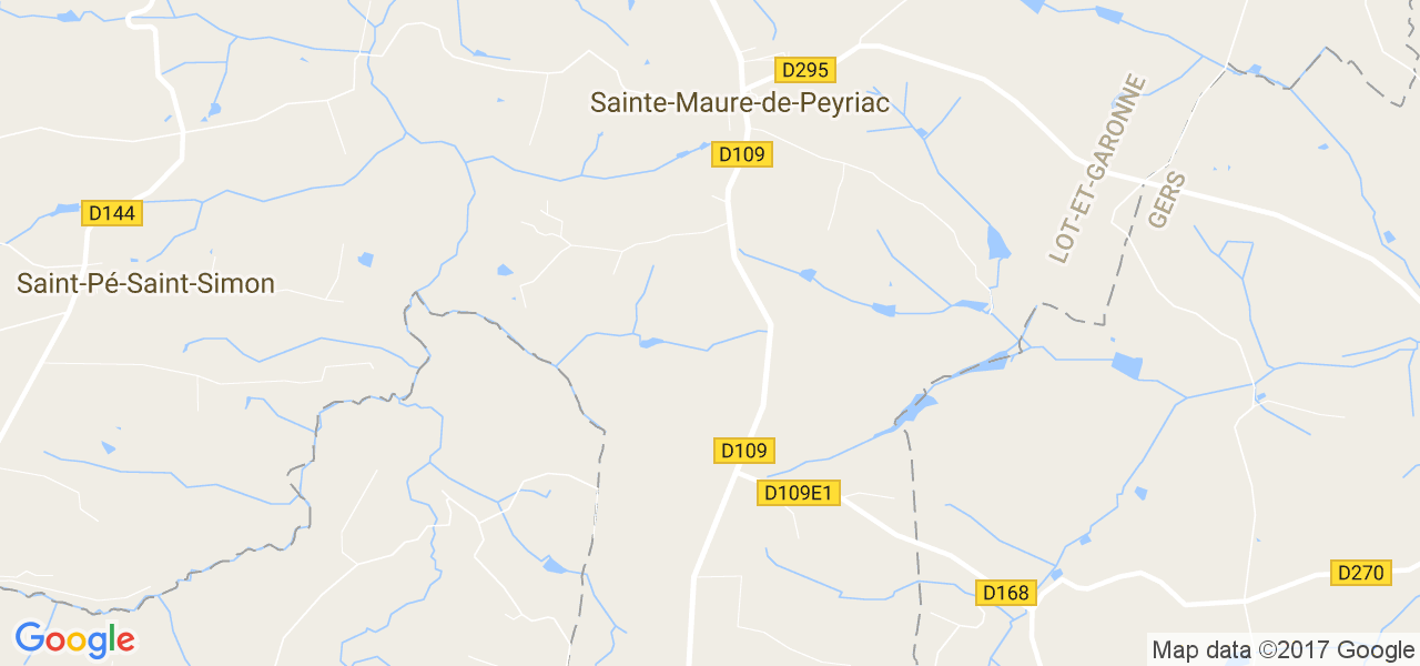 map de la ville de Sainte-Maure-de-Peyriac