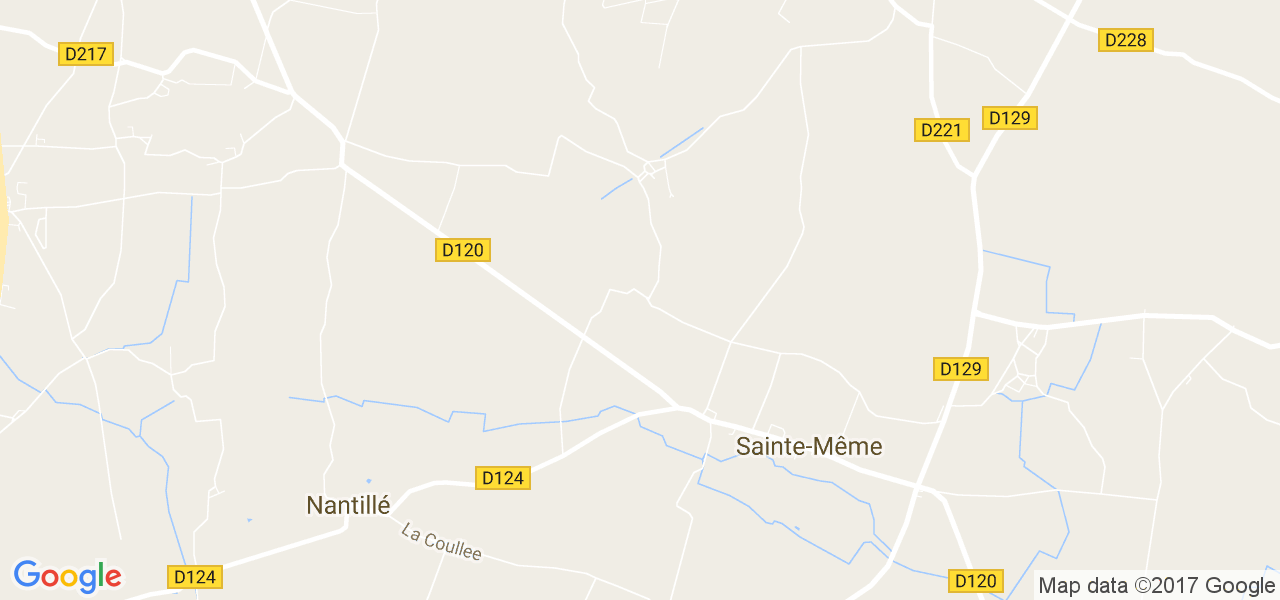 map de la ville de Sainte-Même