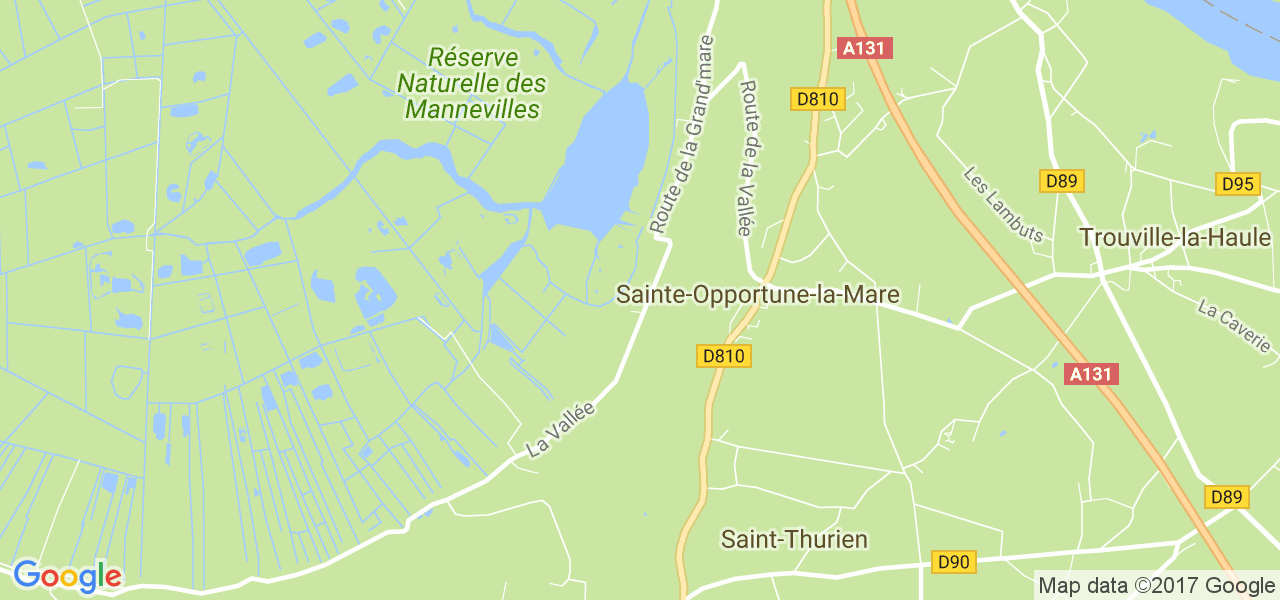 map de la ville de Sainte-Opportune-la-Mare