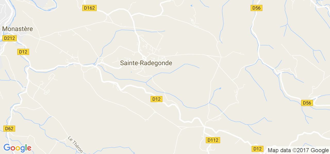 map de la ville de Sainte-Radegonde