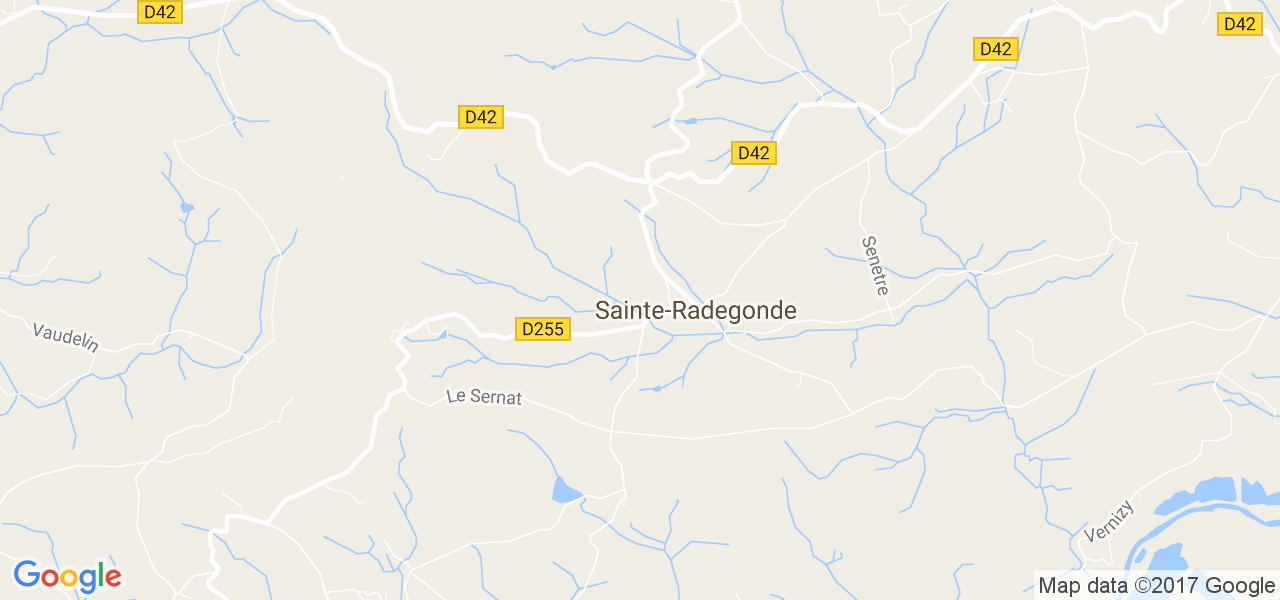 map de la ville de Sainte-Radegonde