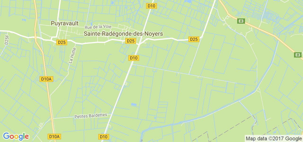 map de la ville de Sainte-Radégonde-des-Noyers