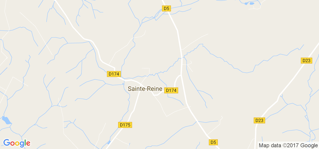 map de la ville de Sainte-Reine