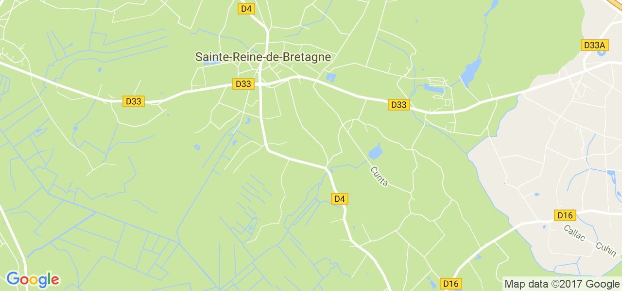 map de la ville de Sainte-Reine-de-Bretagne