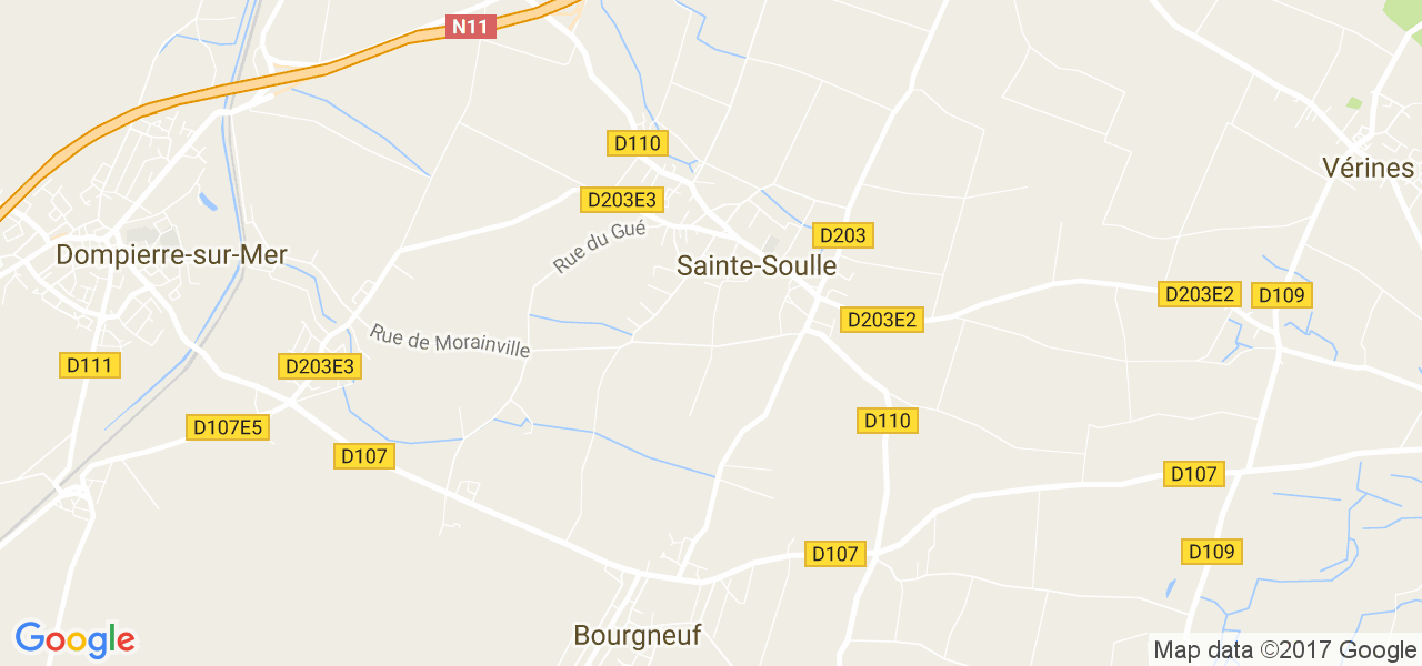 map de la ville de Sainte-Soulle