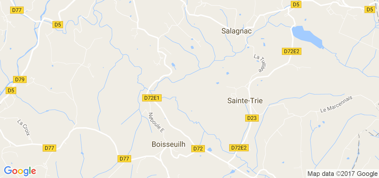 map de la ville de Sainte-Trie