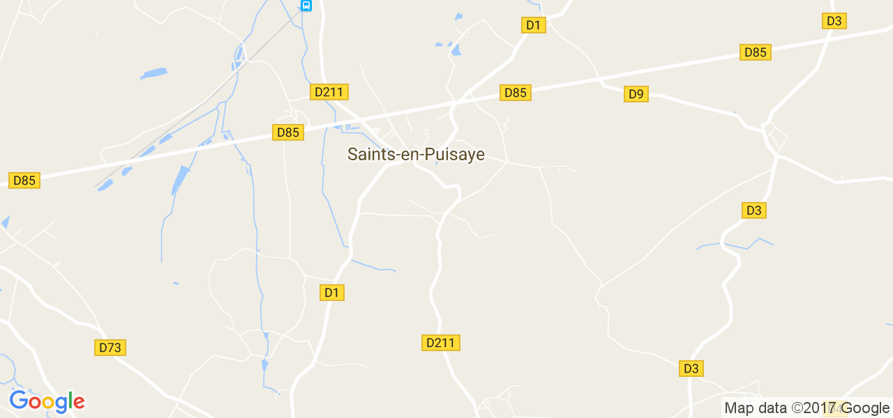 map de la ville de Saints