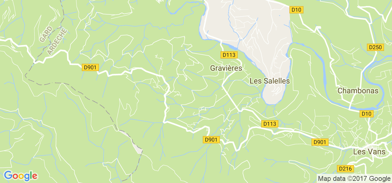 map de la ville de Salelles
