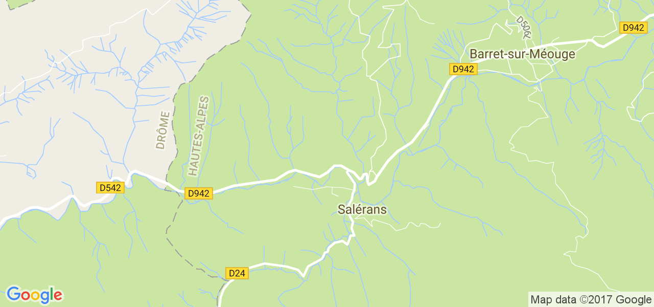 map de la ville de Salérans