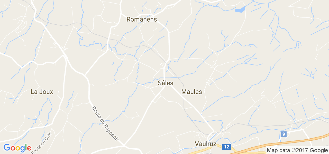 map de la ville de Sâles