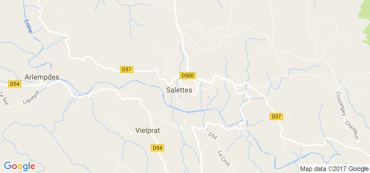 map de la ville de Salettes