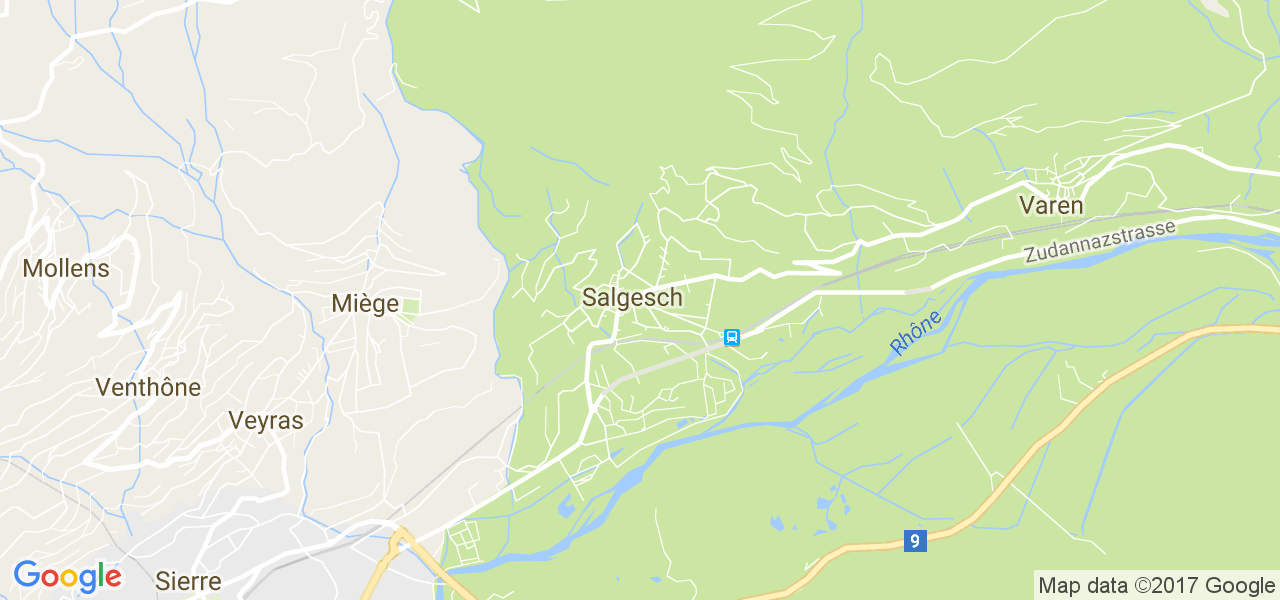 map de la ville de Salgesch