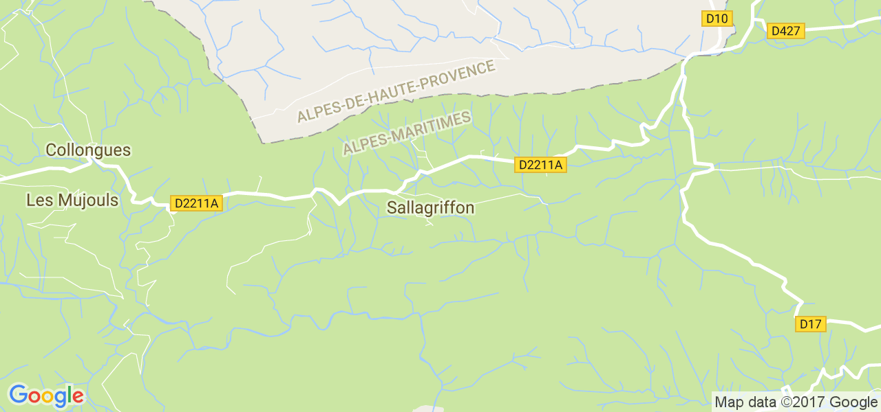 map de la ville de Sallagriffon