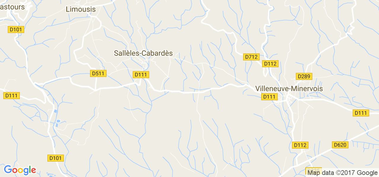 map de la ville de Sallèles-Cabardès