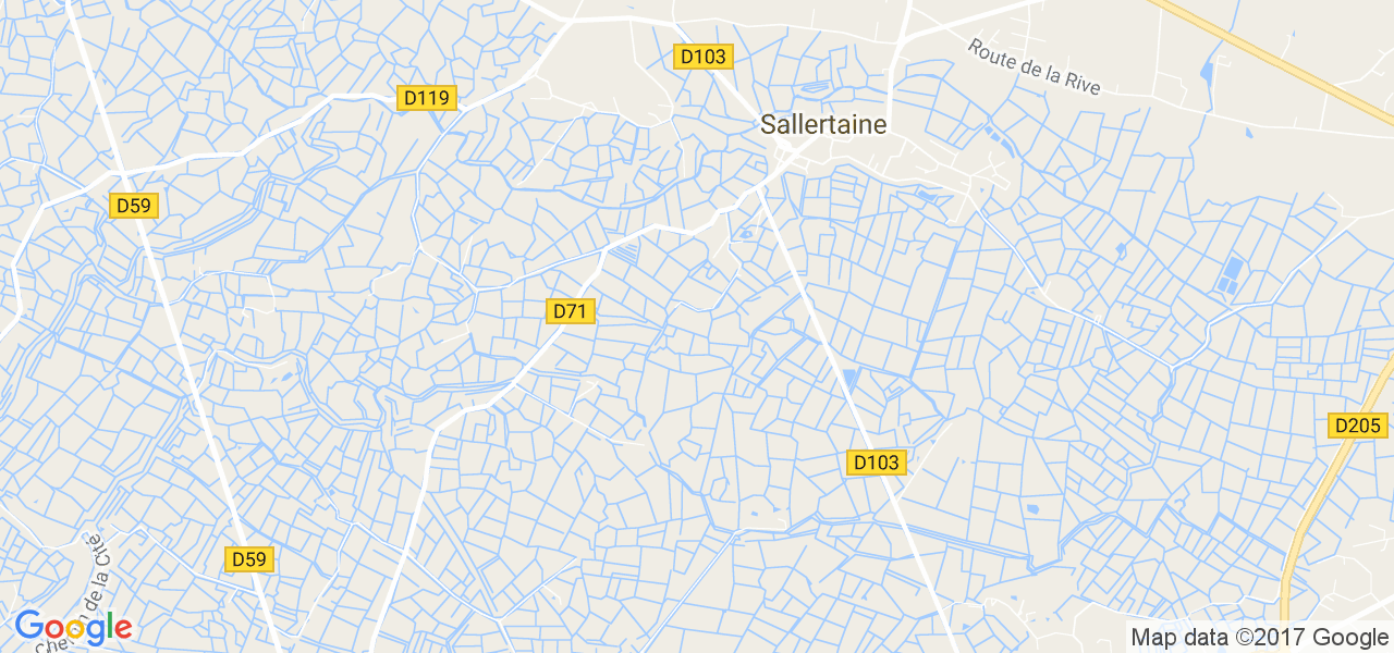 map de la ville de Sallertaine