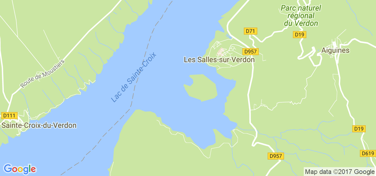 map de la ville de Salles-sur-Verdon