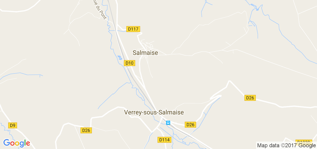 map de la ville de Salmaise