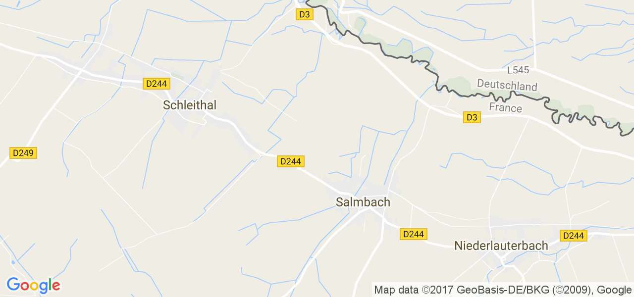 map de la ville de Salmbach