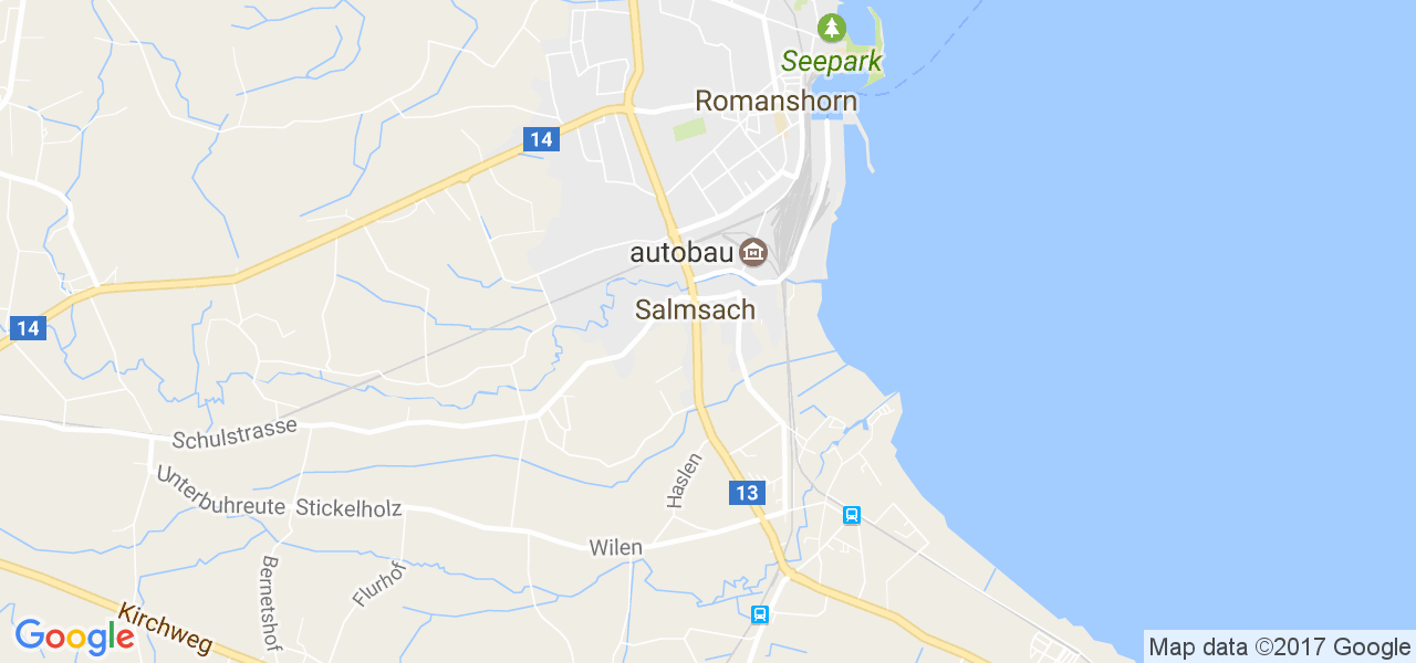 map de la ville de Salmsach