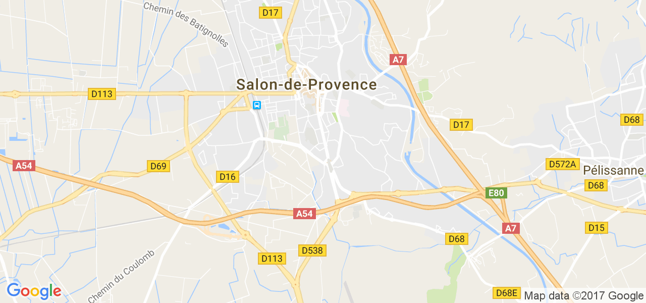 map de la ville de Salon-de-Provence