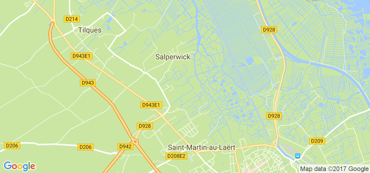 map de la ville de Salperwick