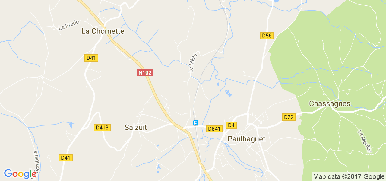 map de la ville de Salzuit