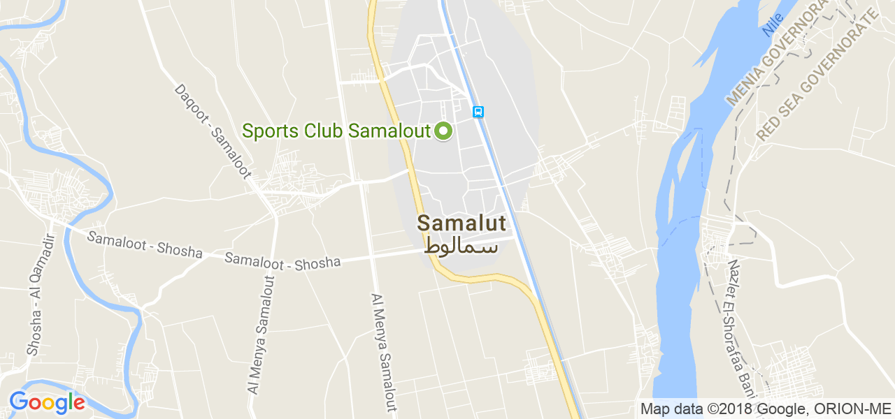 map de la ville de Samalut