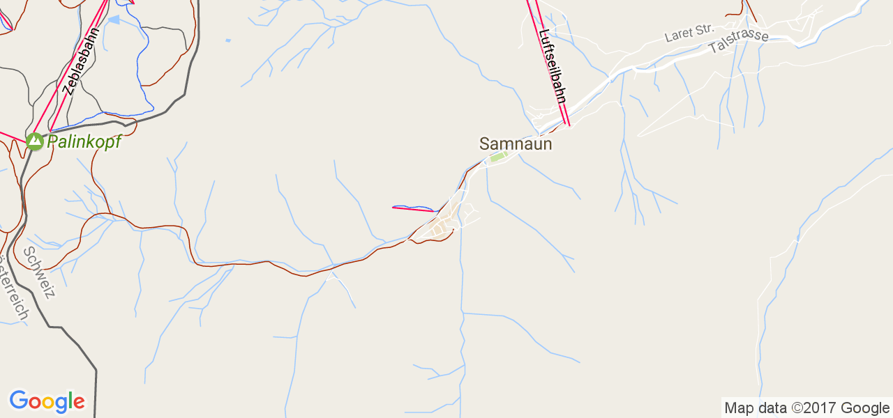 map de la ville de Samnaun