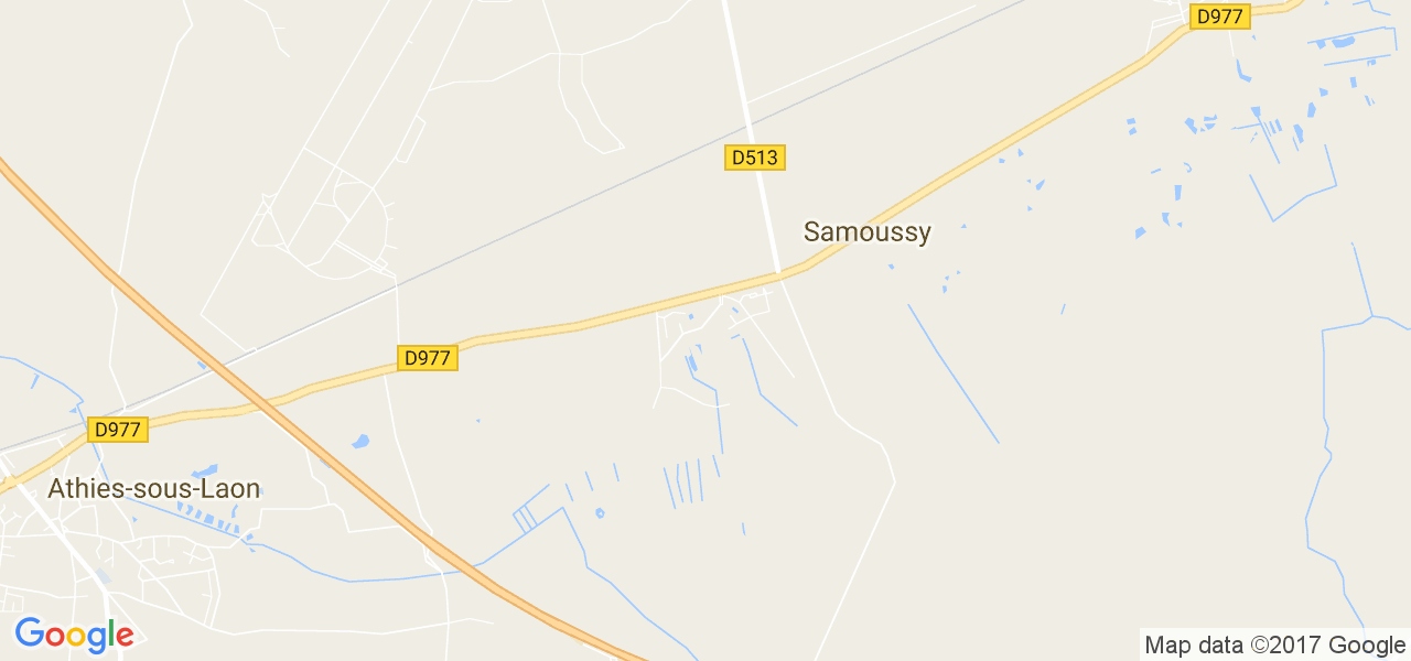 map de la ville de Samoussy