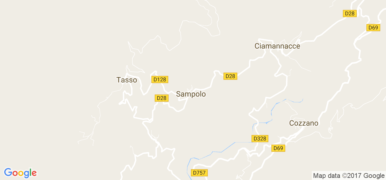 map de la ville de Sampolo